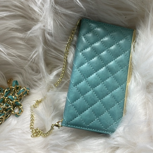 Teal & Gold, Cross Body Phone Case - Picture 8 of 10